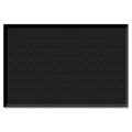 Dwellingdesigns Wiper-Scraper Indoor Floor Mat4 in. x 6 in.Charcoal Black DW523813